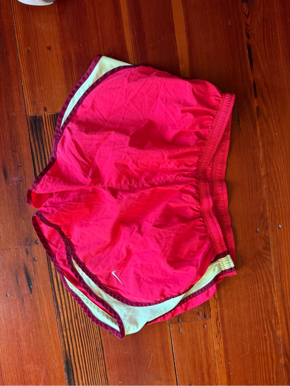 Nike Tempo shorts, neon colors, running shorts size large